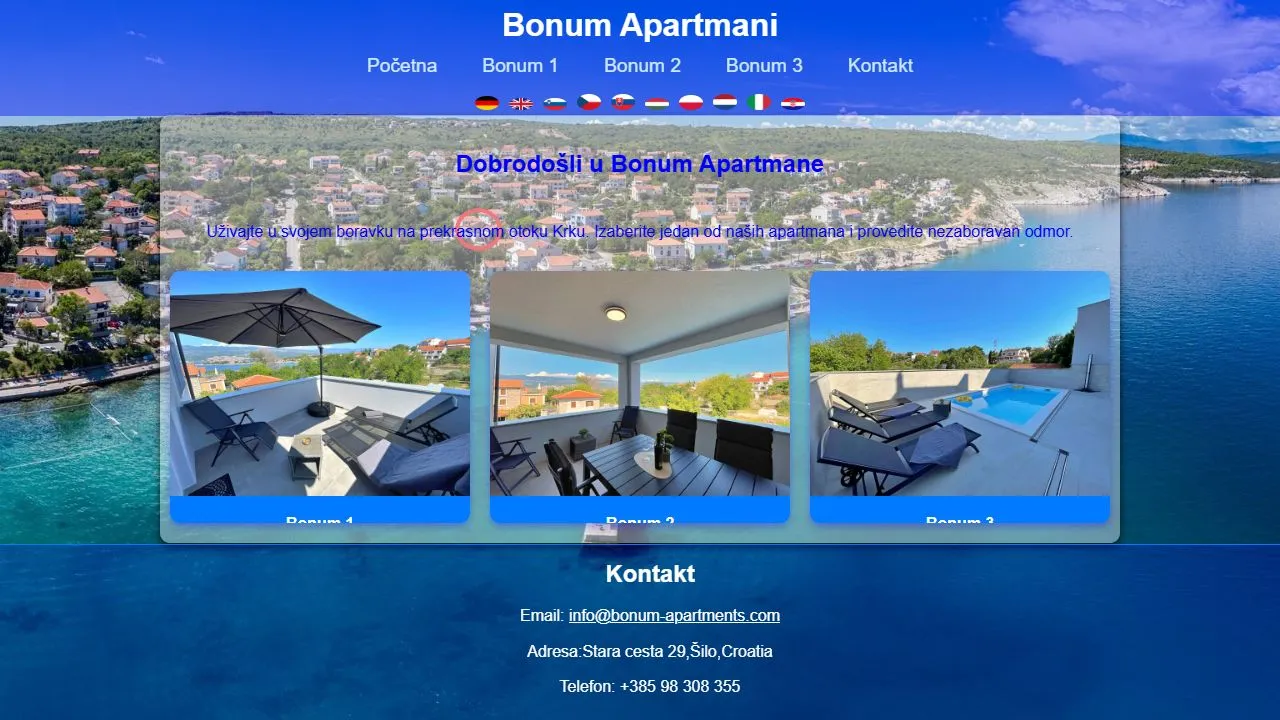 Stara naslovnica Bonum Apartmana