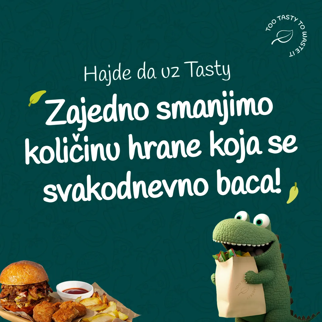 Tasty objava s Tastygatorom i porukom o smanjenju otpada